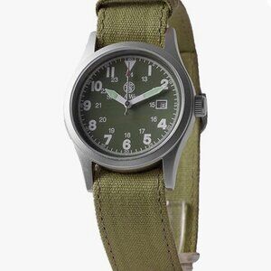 Smith & Wesson Military Watch w/3 Canvas Straps Olive Drab SWW1464OD